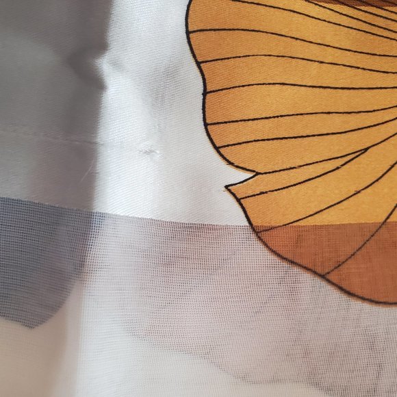 VTG ART SCARF SILKY ALL OVER ABSTRACT FLORAL - Picture 11 of 12